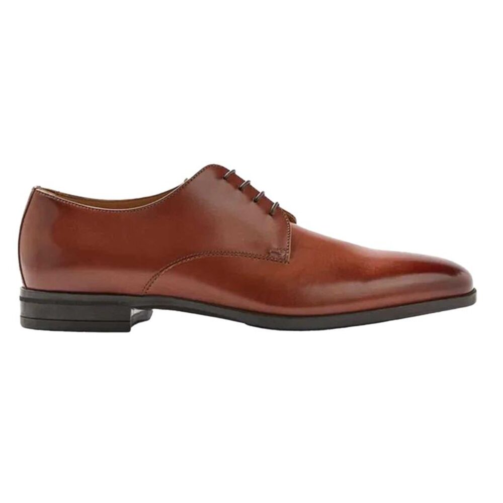Boss Mens Kensington Leather Oxford Shoes / Medium Brown
